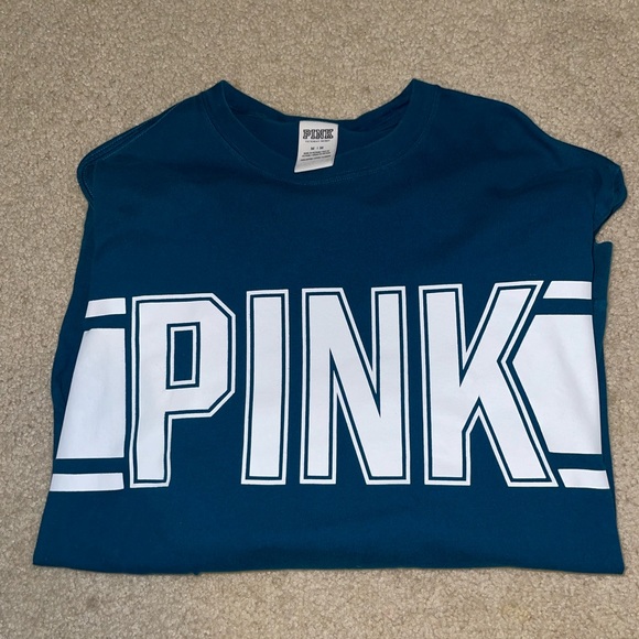 PINK- royal/navy blue longsleeve! - Picture 1 of 3